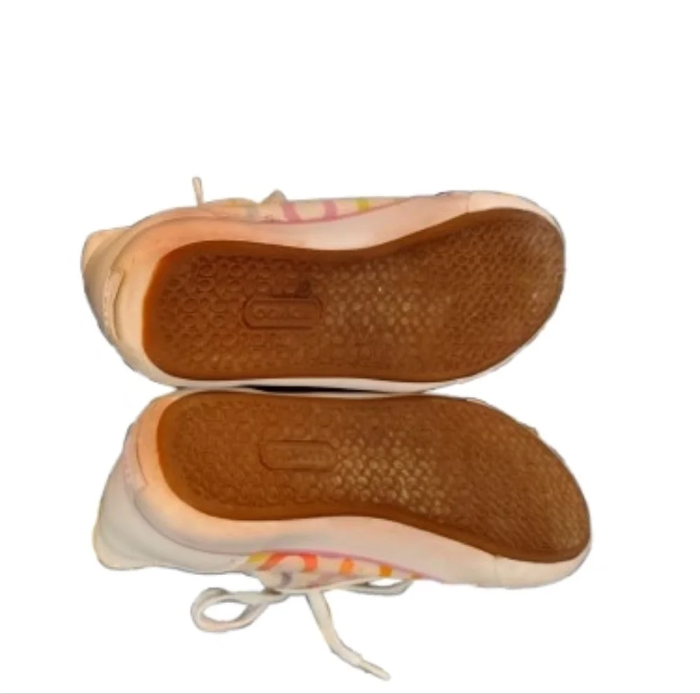 Coach Barrett C Logo Laced Sneakers Size 6.5